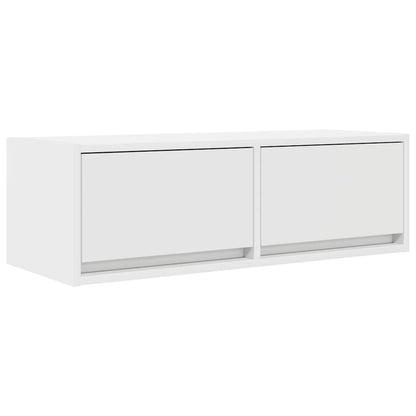 Tv Skříňky 2 Ks Bílá 80X31X25,5 Cm Dřevěná Konstrukce