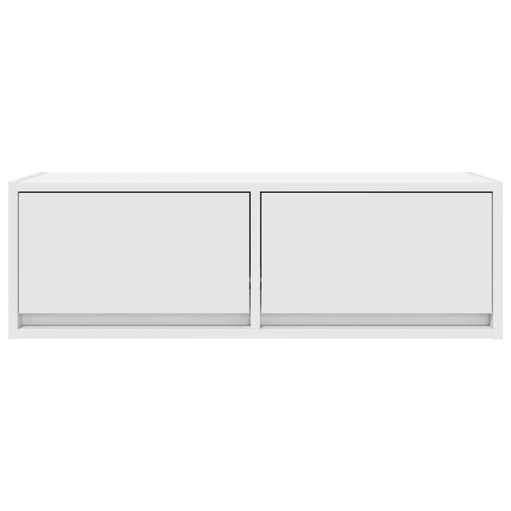 Tv Skříňky 2 Ks Bílá 80X31X25,5 Cm Dřevěná Konstrukce