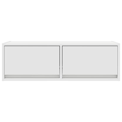 Tv Skříňky 2 Ks Bílá 80X31X25,5 Cm Dřevěná Konstrukce
