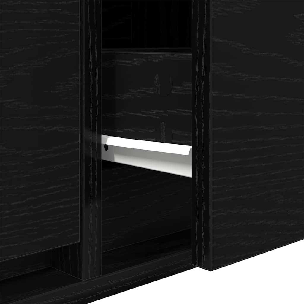 Tv Skříňky 2 Ks Dub Černý 80X31X25,5 Cm Dřevěné Konstrukce