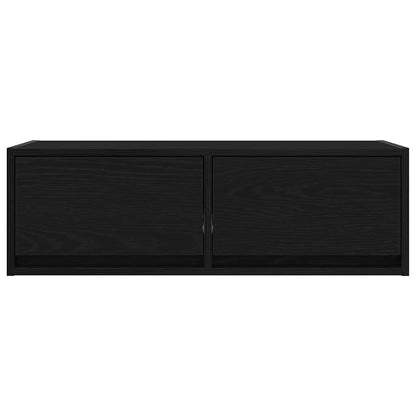Tv Skříňky 2 Ks Dub Černý 80X31X25,5 Cm Dřevěné Konstrukce