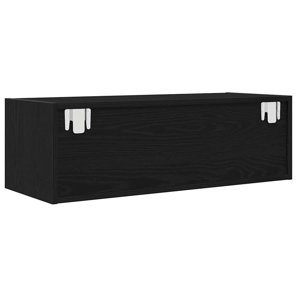 Tv Skříňky 2 Ks Dub Černý 80X31X25,5 Cm Dřevěné Konstrukce