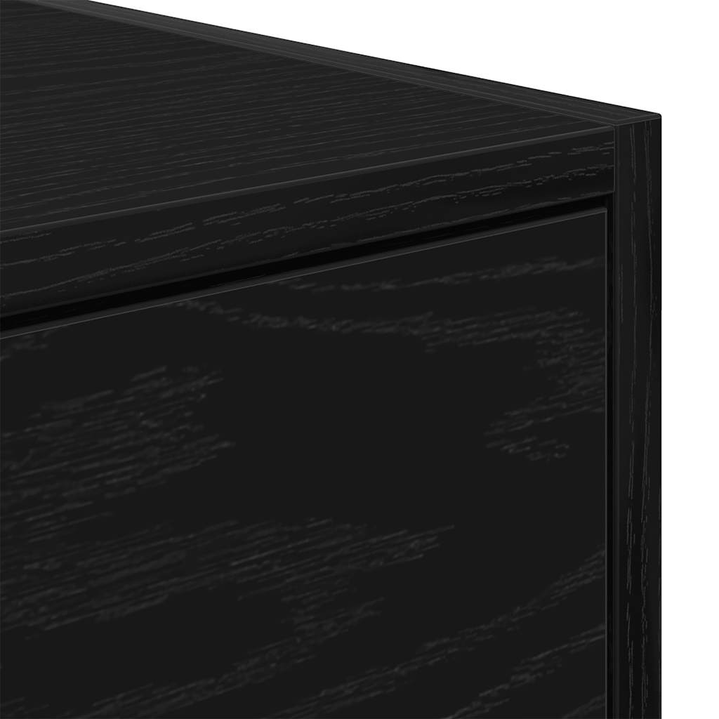 Tv Skříňky 2 Ks Dub Černý 80X31X25,5 Cm Dřevěné Konstrukce