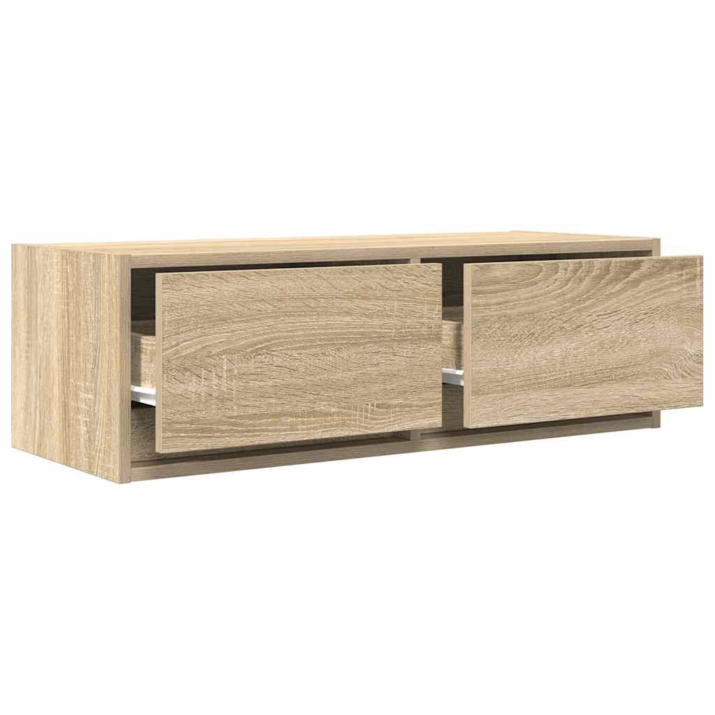 Tv Skříňky 2 Ks Dub Sonoma 80X31X25,5 Cm Dřevěné Konstrukce