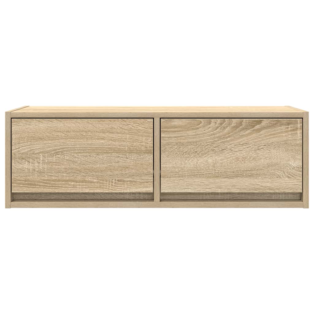 Tv Skříňky 2 Ks Dub Sonoma 80X31X25,5 Cm Dřevěné Konstrukce