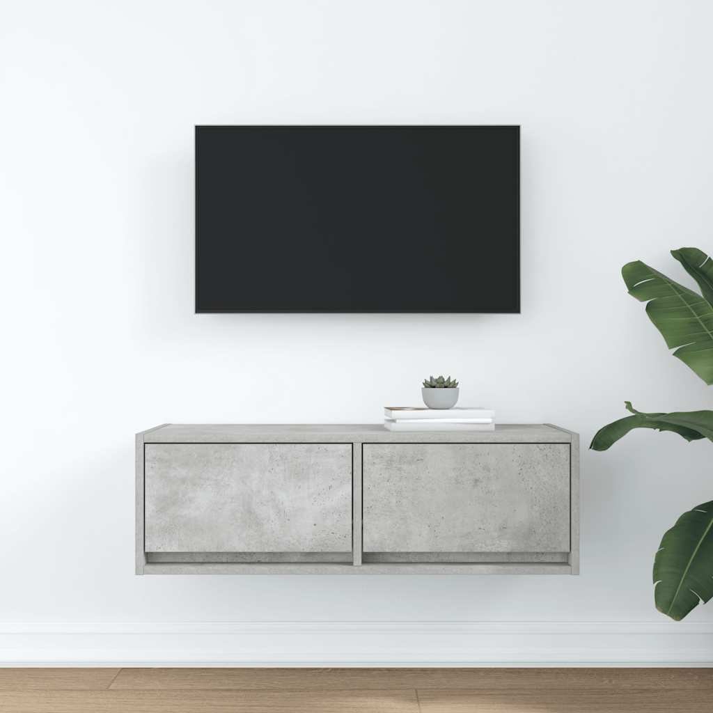 Tv Skříňka Betonově Šedá 80X31X25,5 Cm Kompozitní Dřevo