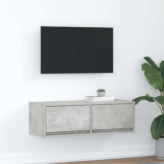 Tv Skříňka Betonově Šedá 80X31X25,5 Cm Kompozitní Dřevo