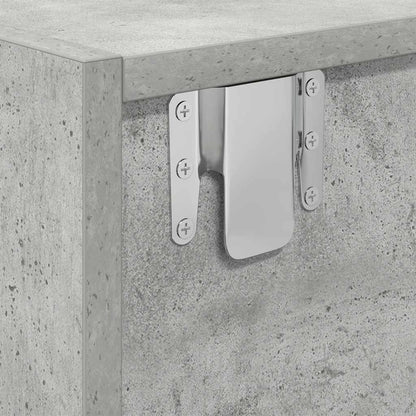 Tv Skříňky 2 Ks Betonová Šedá 80X31X25,5 Cm Dřevěná Konstrukce