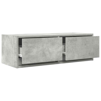 Tv Skříňky 2 Ks Betonová Šedá 80X31X25,5 Cm Dřevěná Konstrukce