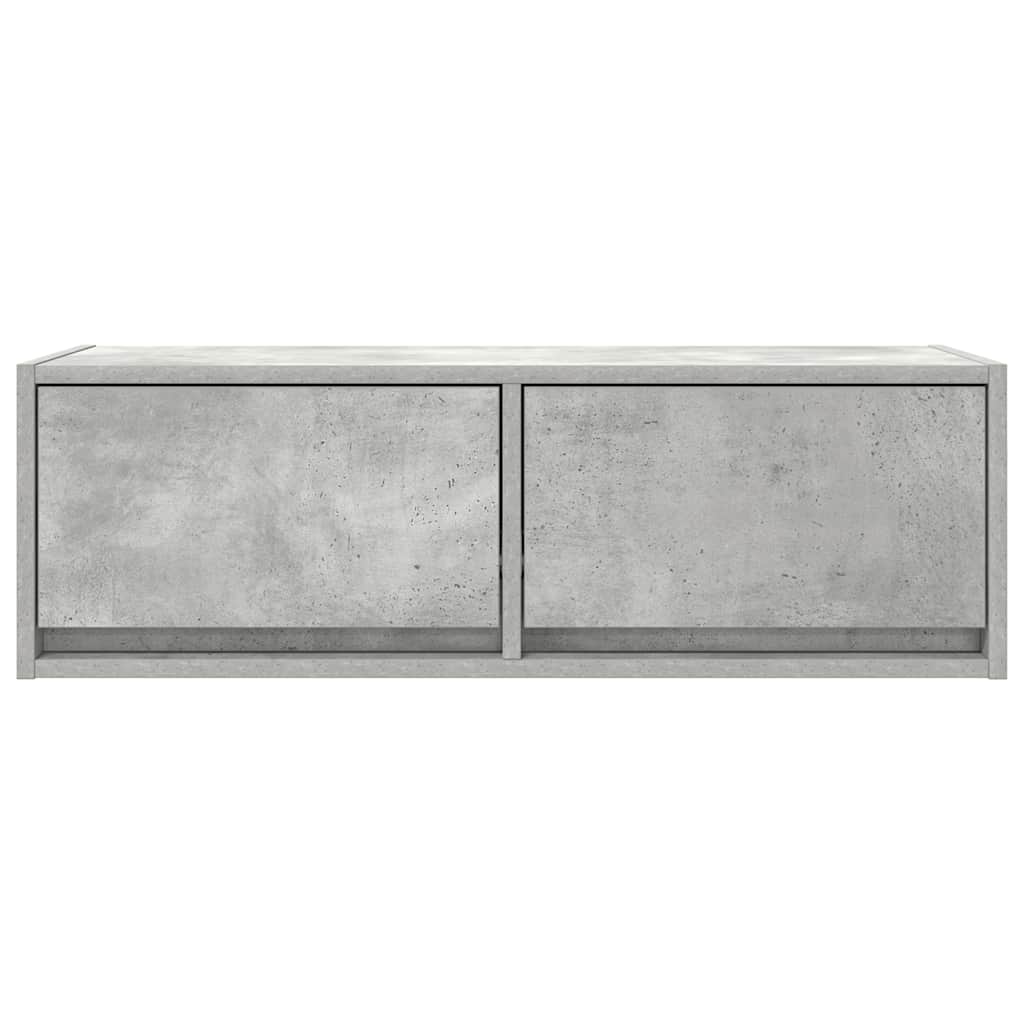 Tv Skříňky 2 Ks Betonová Šedá 80X31X25,5 Cm Dřevěná Konstrukce