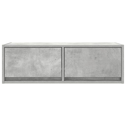 Tv Skříňky 2 Ks Betonová Šedá 80X31X25,5 Cm Dřevěná Konstrukce