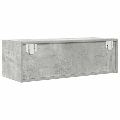 Tv Skříňky 2 Ks Betonová Šedá 80X31X25,5 Cm Dřevěná Konstrukce