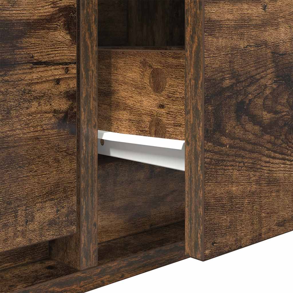 Tv Skříňka Kouřový 80X31X25,5 Cm Kompozitní Dřevo