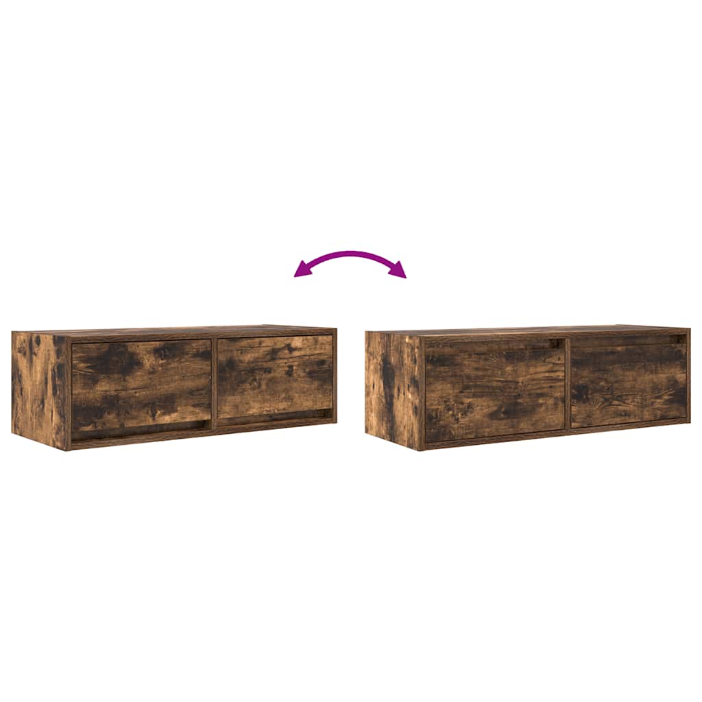 Tv Skříňka Kouřový 80X31X25,5 Cm Kompozitní Dřevo