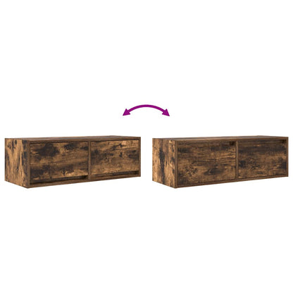 Tv Skříňka Kouřový 80X31X25,5 Cm Kompozitní Dřevo