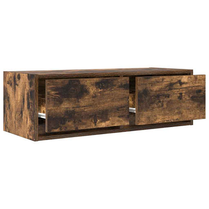 Tv Skříňky 2 Ks Kouřový Dub 80X31X25,5 Cm Dřevěné Konstrukce