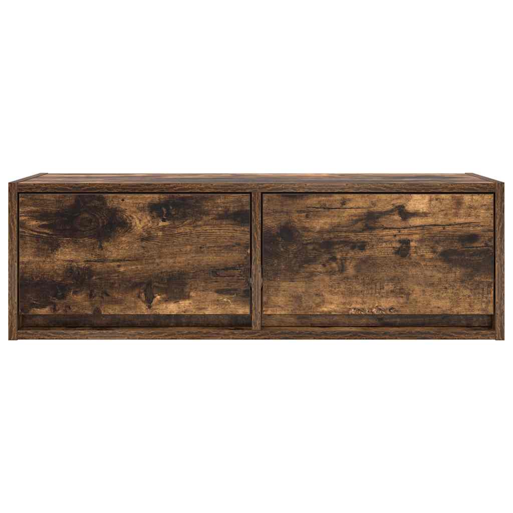 Tv Skříňky 2 Ks Kouřový Dub 80X31X25,5 Cm Dřevěné Konstrukce