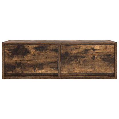 Tv Skříňky 2 Ks Kouřový Dub 80X31X25,5 Cm Dřevěné Konstrukce