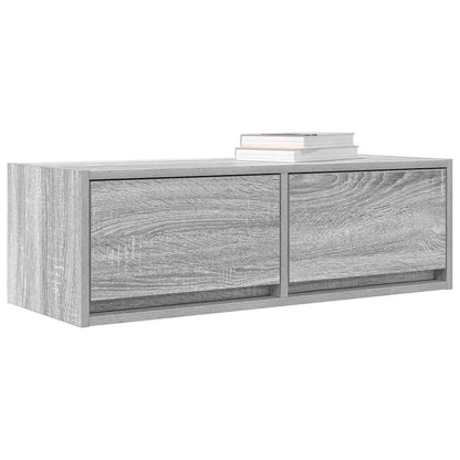Tv Skříňka Šedá Sonoma 80X31X25,5 Cm Kompozitní Dřevo