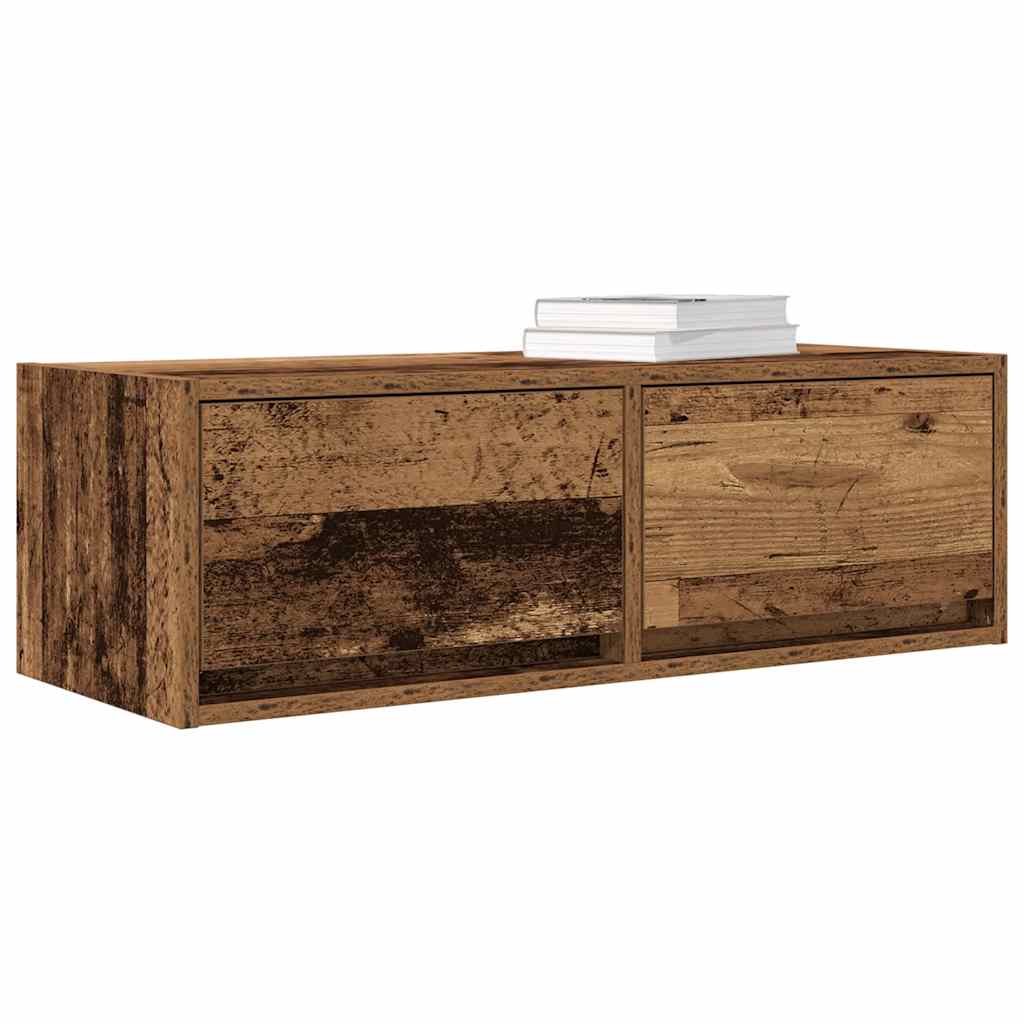 Tv Skříňka Starého Dřeva 80X31X25,5 Cm Kompozitní Dřevo