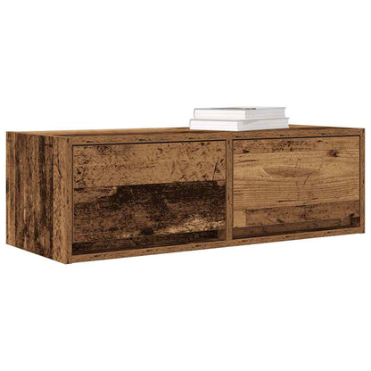Tv Skříňky 2 Ks Staré Dřevo 80X31X25,5 Cm Dřevěné Konstrukce