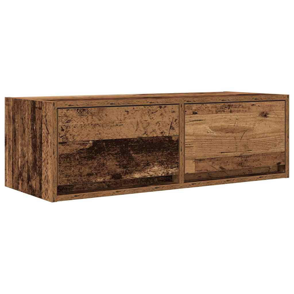 Tv Skříňky 2 Ks Staré Dřevo 80X31X25,5 Cm Dřevěné Konstrukce