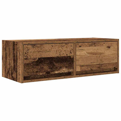 Tv Skříňky 2 Ks Staré Dřevo 80X31X25,5 Cm Dřevěné Konstrukce