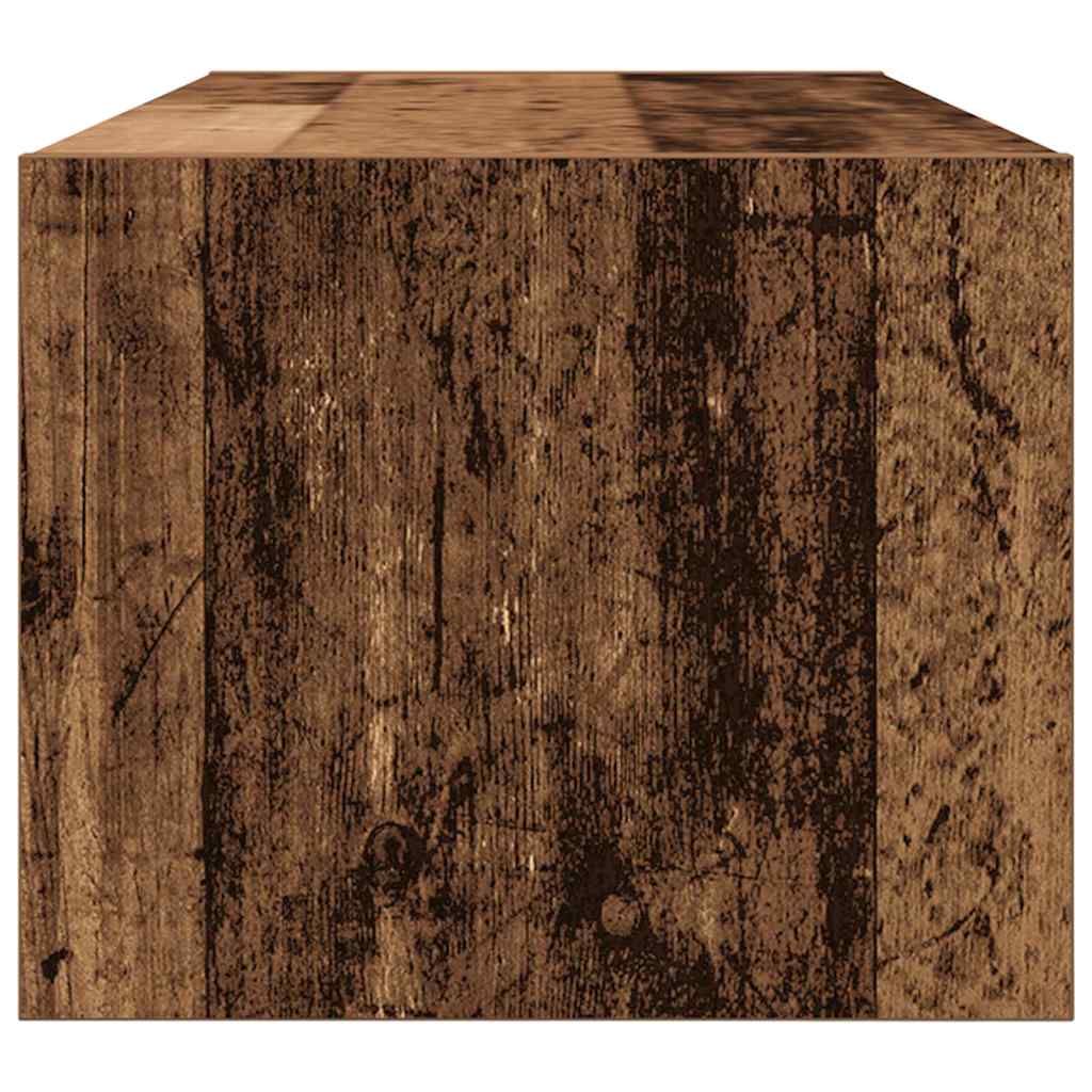 Tv Skříňky 2 Ks Staré Dřevo 80X31X25,5 Cm Dřevěné Konstrukce