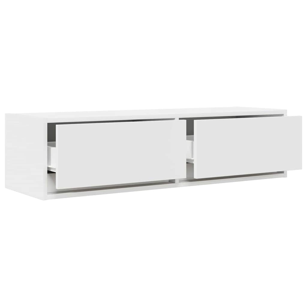 Televizní Skříň 100 X 31 X 25,5 Cm Bílá Kompozitní Dřevo