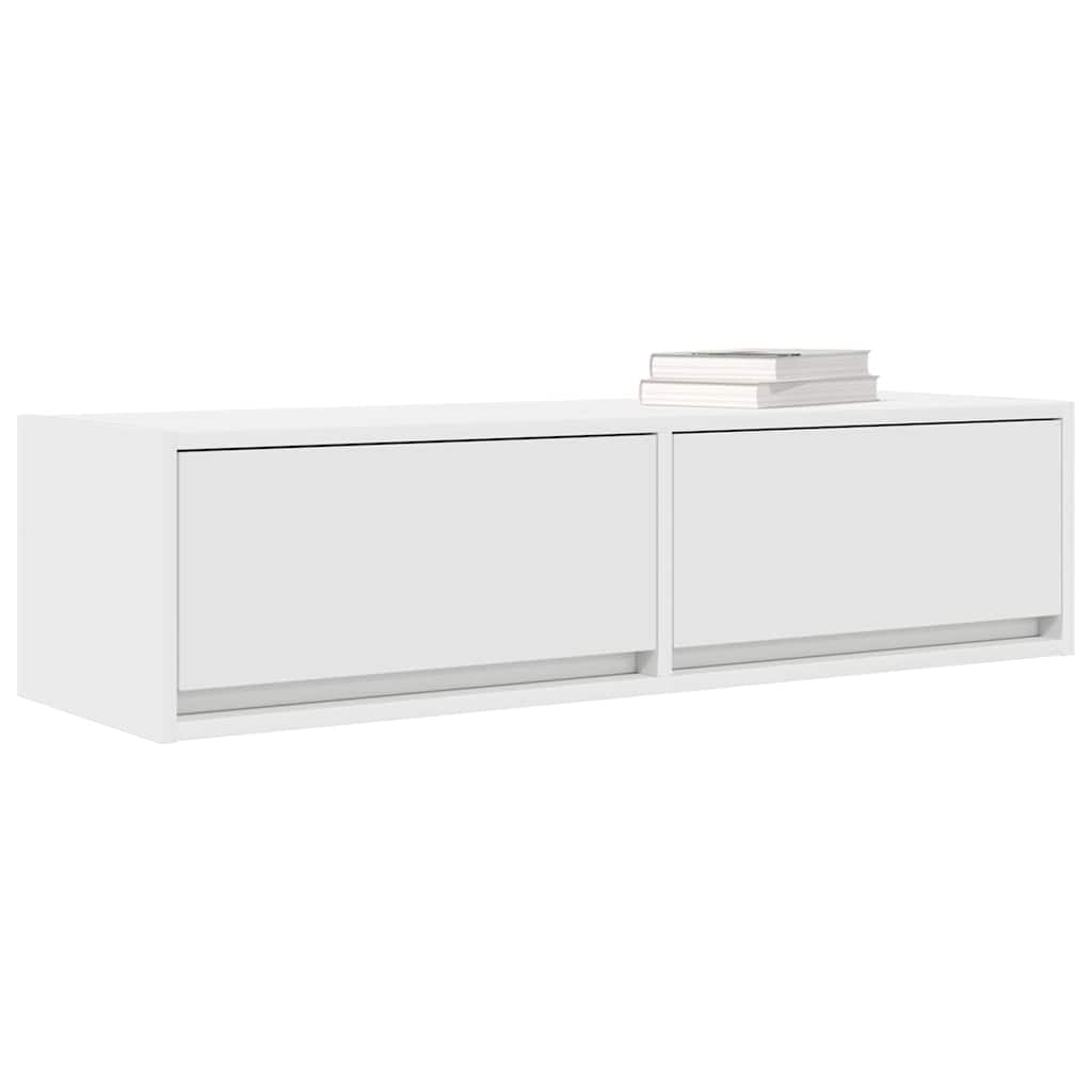 Televizní Skříň 100 X 31 X 25,5 Cm Bílá Kompozitní Dřevo