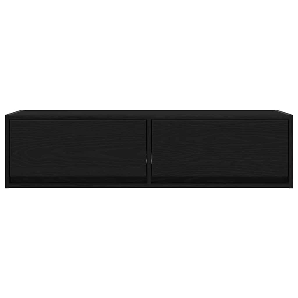 Televizní Skříň 100 X 31 X 25,5 Cm Černý Dub Kompozitní Dřevo