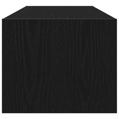 Televizní Skříň 100 X 31 X 25,5 Cm Černý Dub Kompozitní Dřevo