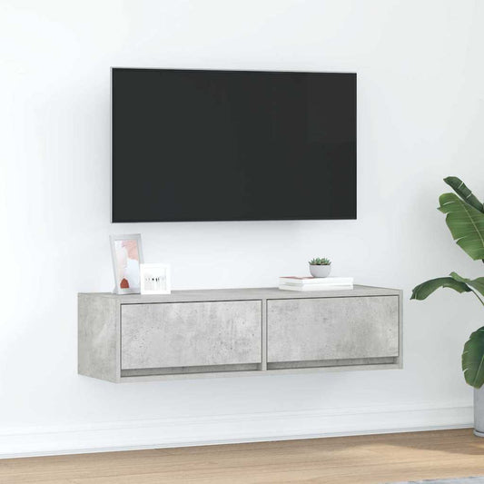 Televizní Skříň 100 X 31 X 25,5 Cm Betonová Šedá