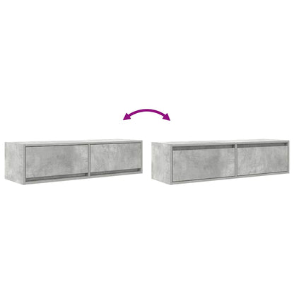 Televizní Skříň 100 X 31 X 25,5 Cm Betonová Šedá
