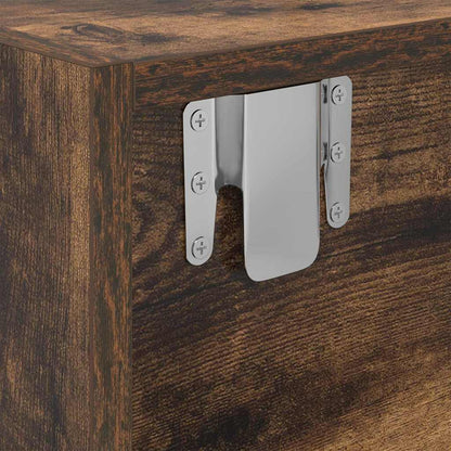 Televizní Skříň 100 X 31 X 25,5 Cm Kouřový Dub Kompozitní Dřevo