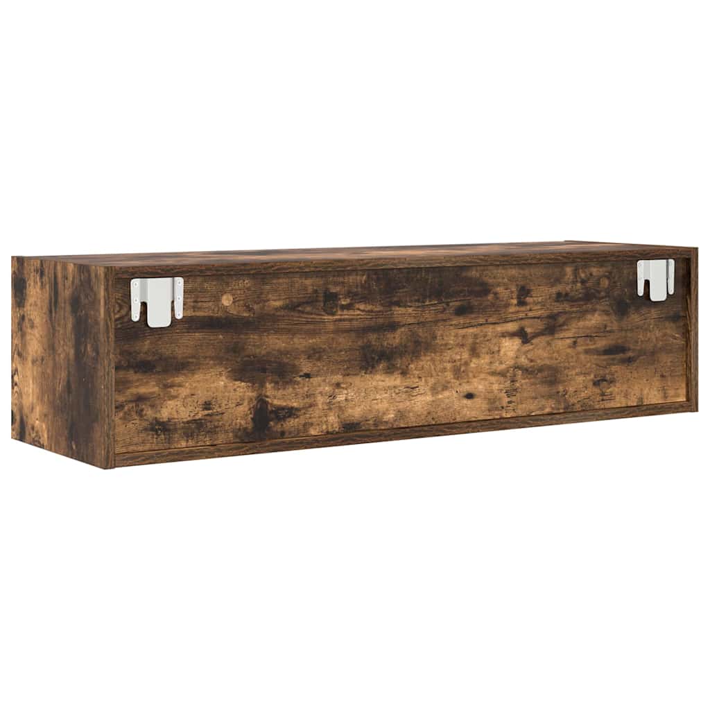 Televizní Skříň 100 X 31 X 25,5 Cm Kouřový Dub Kompozitní Dřevo