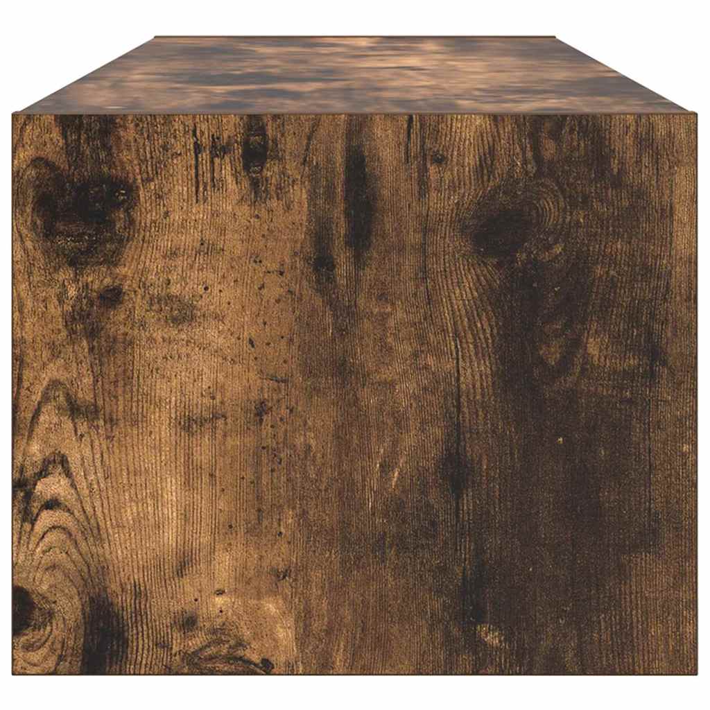 Televizní Skříň 100 X 31 X 25,5 Cm Kouřový Dub Kompozitní Dřevo