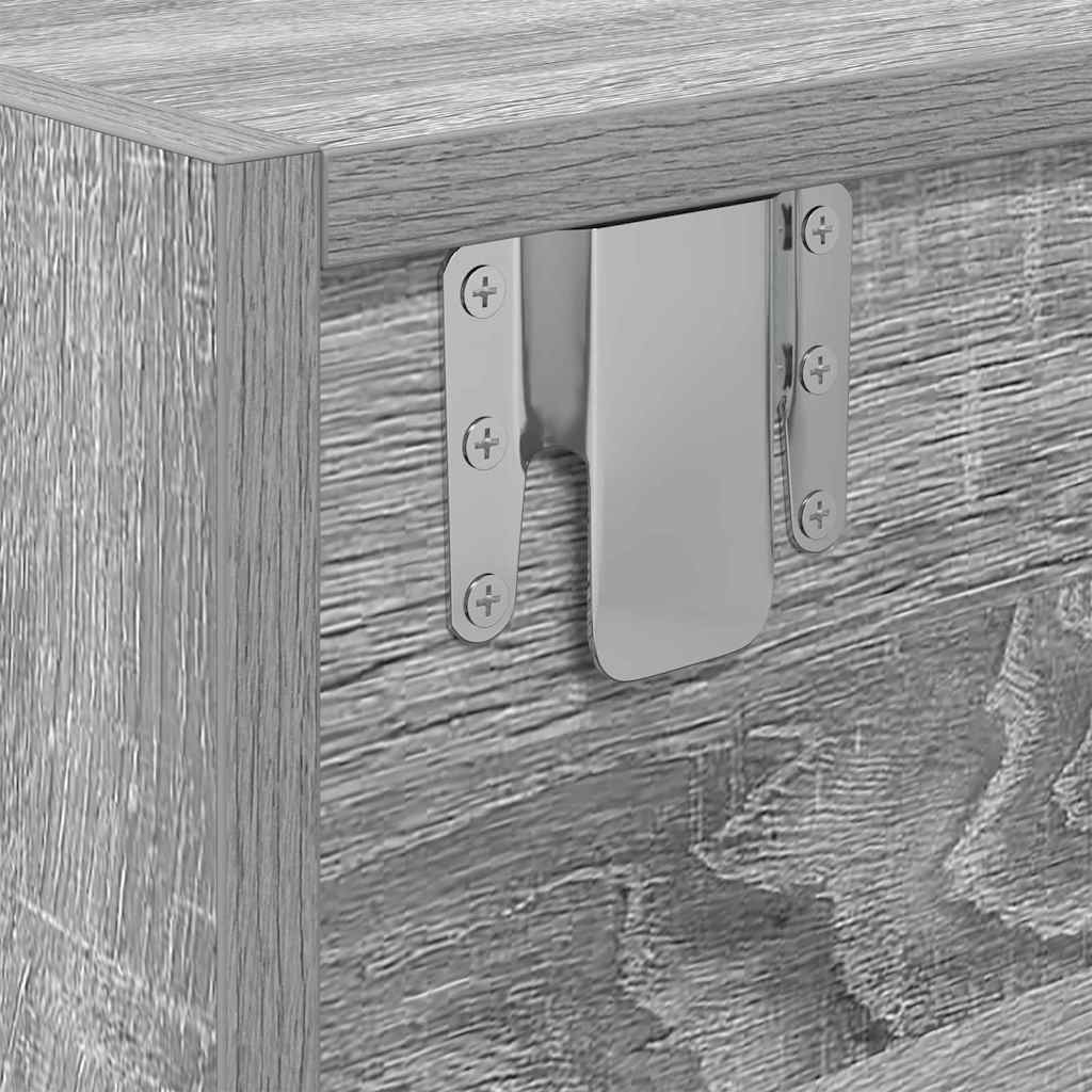 Televizní Skříň 100 X 31 X 25,5 Cm Šedá Sonoma Kompozitní Dřevo