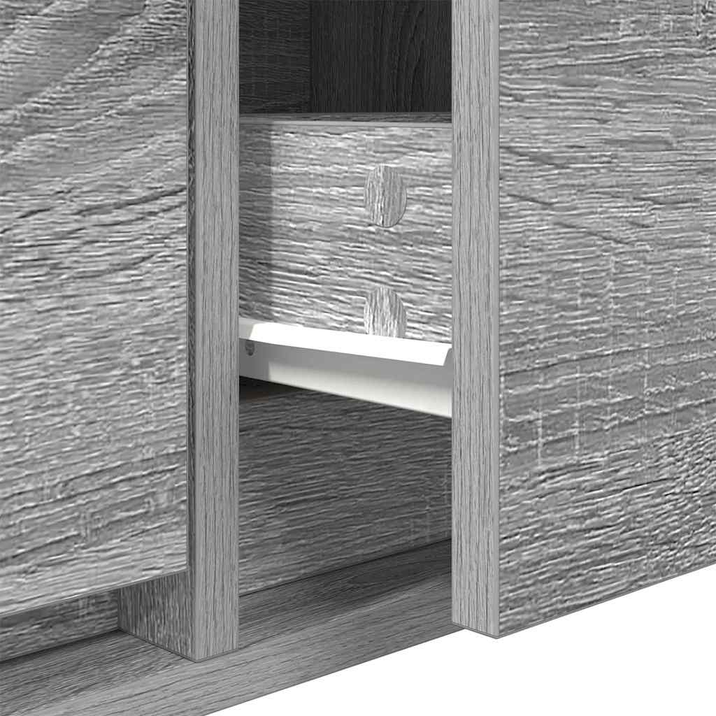 Televizní Skříň 100 X 31 X 25,5 Cm Šedá Sonoma Kompozitní Dřevo
