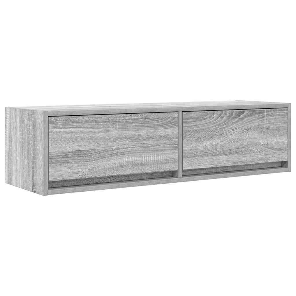 Televizní Skříň 100 X 31 X 25,5 Cm Šedá Sonoma Kompozitní Dřevo