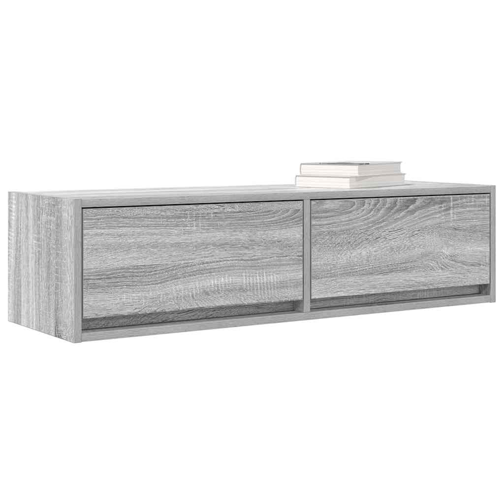 Televizní Skříň 100 X 31 X 25,5 Cm Šedá Sonoma Kompozitní Dřevo