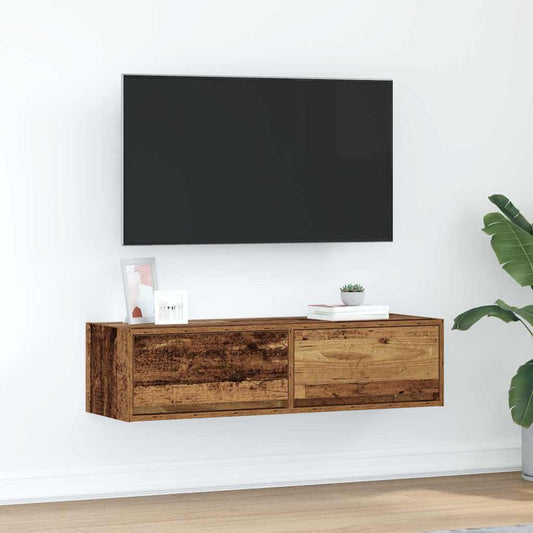 Televizní Skříň 100 X 31 X 25,5 Cm Staré Dřevo Kompozitní Dřevo