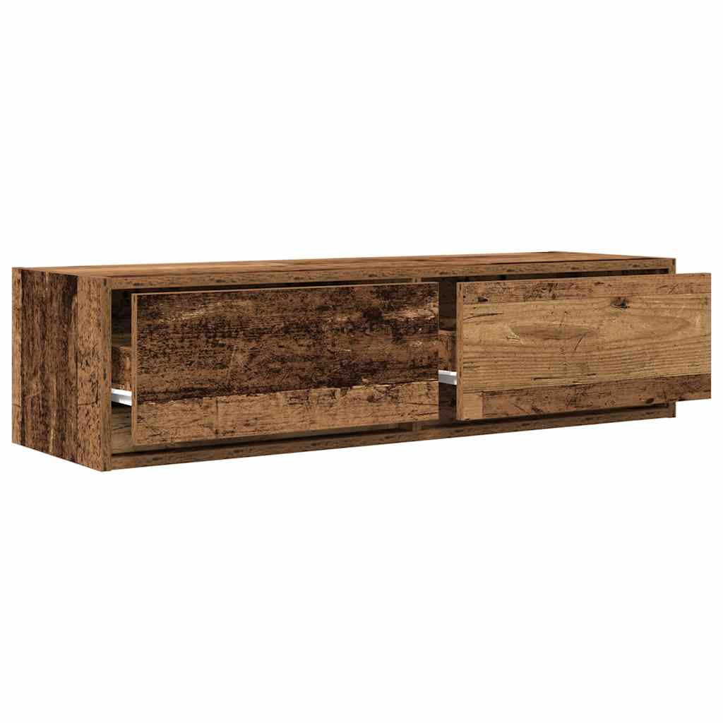 Televizní Skříň 100 X 31 X 25,5 Cm Staré Dřevo Kompozitní Dřevo
