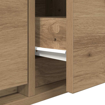 Televizní Skříň 100 X 31 X 25,5 Cm Dub Artisan Kompozitní Dřevo