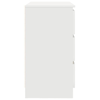 Příborník Se Zásuvkou Bílý 71X35X65 Cm Kompozitní Dřevo