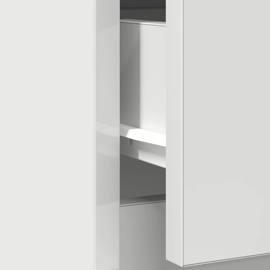 Příborník Se Zásuvkou Bílý 71X35X65 Cm Kompozitní Dřevo