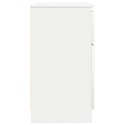 Příborník Se Zásuvkou Bílý 71X35X65 Cm Kompozitní Dřevo