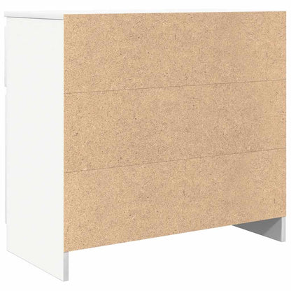 Příborník Se Zásuvkou Bílý 71X35X65 Cm Kompozitní Dřevo