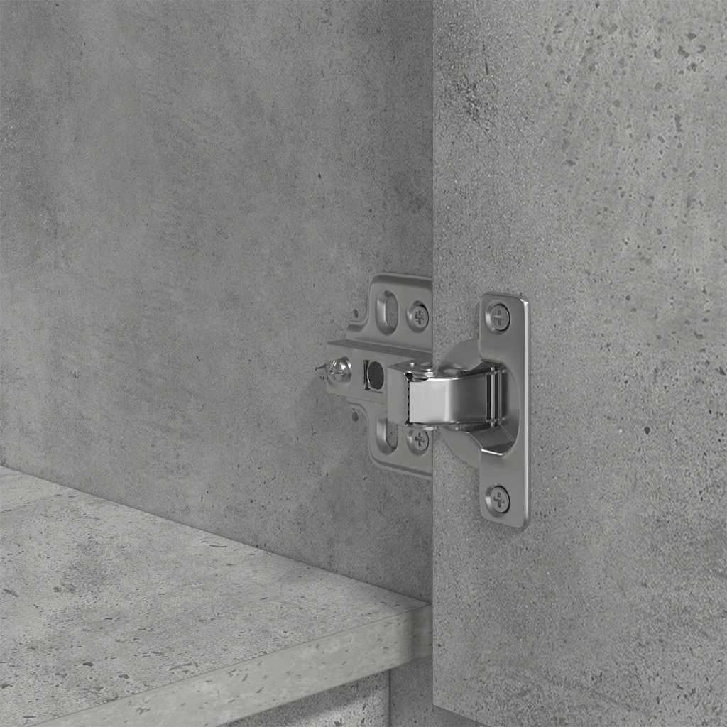 Skříňka Se Zásuvkou Betonově Šedá Kompozitní Dřevo