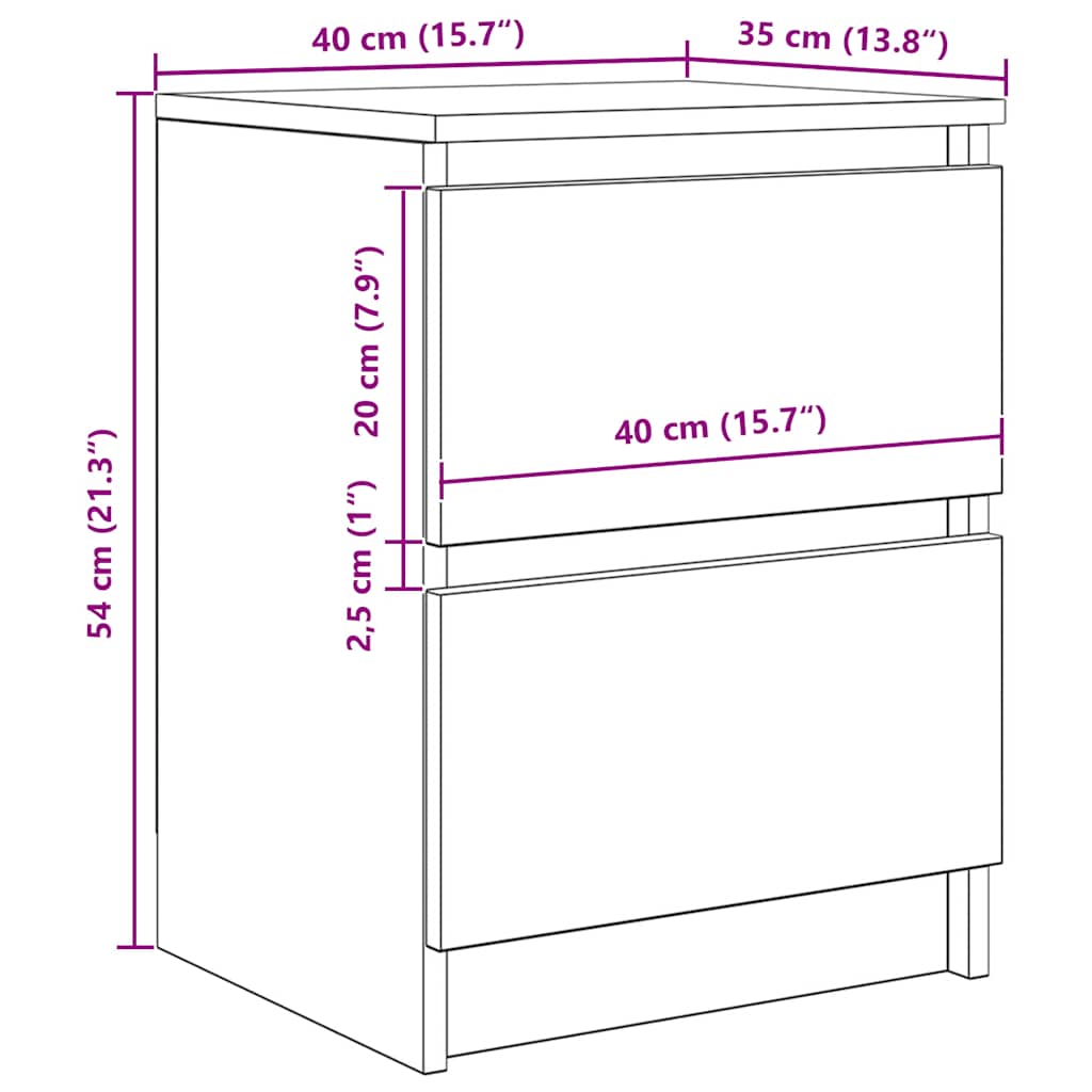 Tv Skříňka 40X35X54 Cm Kompozitní Dřevo